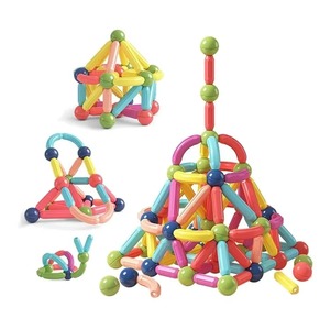 3DKid's Variable Magnetic Bar Toys Jeu <span class=keywords><strong>de</strong></span> blocs <span class=keywords><strong>de</strong></span> <span class=keywords><strong>construction</strong></span> magnétiques éducatifs Blocs <span class=keywords><strong>de</strong></span> <span class=keywords><strong>construction</strong></span> Puzzle Toys - Product Image 1