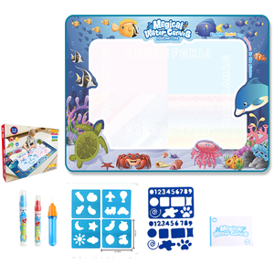水涂鸦垫玩具，大型水画涂鸦画垫，女孩男孩生日礼物，彩绘学习玩具 - Product Image 3