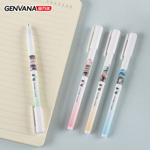 ปากกาเจลหัวเข็มขนาด 0.5 มม. ENVANA สำหรับงานออกแบบ 12 ด้าม/กล่อง สไตล์เรียบง่าย ปากกาแบบมูจิ สำหรับขายส่งจากโรงงานโดยตรง ใช้ในโรงเรียนและสำนักงาน - Product Image 4