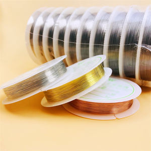 Hot Sale Plated DIY Brass <strong>Wire</strong> for <strong>Fashion</strong> Jewelry Making More Colors for Choice 0.2mm 20m/Spool 1908534 - Product Image 1