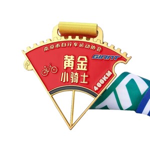 Hot Bán Kim Loại 3D Thể Thao Đua Cưỡi Xe Đạp Đi Xe Đạp Giá Rẻ Tùy Chỉnh Giải Thưởng Đi Xe Đạp Huy Chương Với Ribbon - Product Image 2