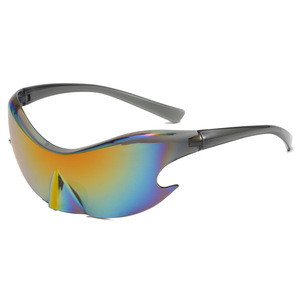 Xsy Sports Sunglasses Pc Lens Uv400 Protection <b>Black</b> <b>Frame</b> For Cycling Outdoor Use - Product Image 3
