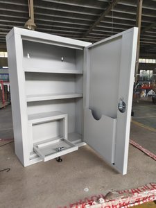 Trousse de premiers secours en acier thermolaqué, boîte à médicaments, <span class=keywords><strong>armoire</strong></span> médicale murale en métal à prix abordable - Product Image 6