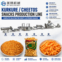 Ligne complète de transformation alimentaire Cheetos, extrudeuse automatique de maïs, machine à fabriquer des snacks avec des performances de production élevées