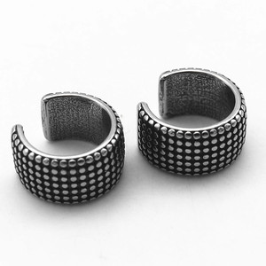 yunnique <b>Cuff</b> <b>Earrings</b> Titanium Steel Geometric Design Unisex Fashion Jewelry - Product Image 3