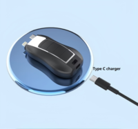 1200mah 2 in 1 Mini Schlüssel bund Power Bank Notfall Telefon Ladegerät Typ C Camping Outdoor Schlüssel bund Power Bank für iPhone