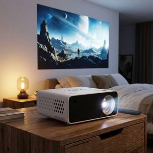 โปรเจคเตอร์อัจฉริยะ HT22 Android 4K รองรับ WiFi BT5.0 ความละเอียดเนทีฟ 1080P Full HD วิดีโอ บีมเมอร์ พกพา สำหรับโฮมเธียเตอร์ ระบบความบันเทิงภายในบ้าน - Product Image 3