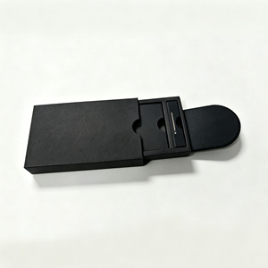 Custom Luxury Pull-Out Slide <b>Box</b> 5 <b>Pack</b> Child Resistant Black Cardboard Paper <b>Box</b> for Cigar Packaging - Product Image 3