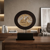 Coffret Cadeau Souvenir Équestre en Laiton Fait Main avec Décor Jali en Relief pour la Fête des Mères et Thanksgiving
