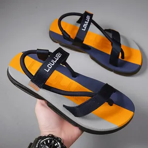 Sandalias planas de diseñador para hombre, chanclas a la moda para exteriores, zapatillas personalizadas con logotipo, sandalias de playa suaves, 2023