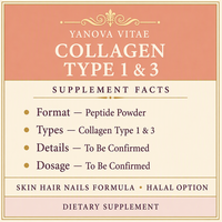 Poudre de peptides de collagène de type 1 et 3 pour la peau, les cheveux et les ongles