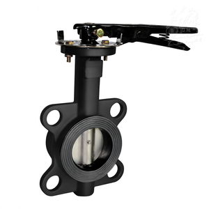 COVNA 90-Day Window DN100 PN16 4 Inch NBR Rubber Seat Wafer Type Cast Iron Handle Butterfly <b>Valve</b> - Product Image 4
