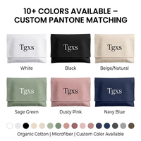Pochette cadeau en tissu de marque premium avec logo personnalisé, enveloppe en toile de coton avec rabat, sac anti-poussière pour sac à main, vêtements, chaussures, emballage