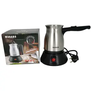 High quality Stainless Steel 304# 500ml 600w arabic coffee pot portable kettle teapot electric turkish coffee Maker