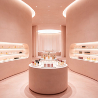 Vitrines de présentation de cosmétiques de luxe abordables, armoires à parfums modernes, armoires de rangement et de présentation pour la vente au détail, design d'intérieur