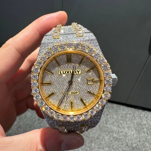Nueva Llegada Bling Full Iced Out Diamond Relojes Hip Hop Lujo VVS1 Moissanite Relojes Automáticos - Product Image 6
