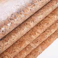 KEMERLIN Cuir Artificiel PU Effet Bois Liège Naturel Imperméable pour Bagages, Canapés et Vêtements, Décoration Intérieure YHG008
