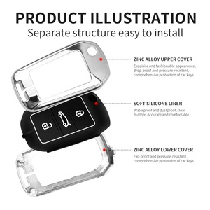 Couverture de clé de voiture en silicone personnalisable de haute qualité Offre du fabricant professionnel à bas prix - Product Image 5