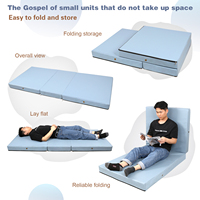 Matelas en latex à triple pli en mousse haute densité pour chambre à coucher, salle de bain et bureau