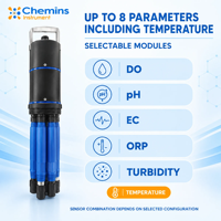 Capteur portable multiparamètres de qualité de l'eau pour la surveillance sur site : DO, pH, EC, ORP, Turbidité, Température, RS485, IP68, Batterie