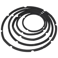 Almohadillas de espuma para altavoces de 4/5/6.5/8/10/12/15/18 pulgadas, anillos de sellado de 4 y 8 orificios, accesorios de reparación de altavoces, esponja DIY