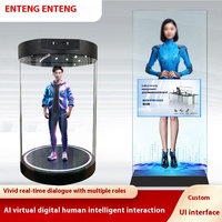 Интерактивный 3D-голографический дисплей с ИИ для помещений: прозрачный ЖК-экран для лифтов и напольных установок