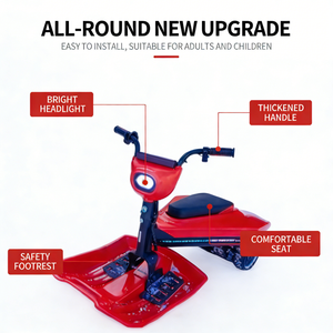 大特価！広々とした<span class=keywords><strong>2</strong></span>人乗り電動スノーモービル、親子で冬の遊びに最適！ - Product Image 3