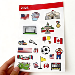 Pegatinas personalizadas con logo de dibujos animados, troqueladas, autoadhesivas, impermeables, para decoración de fútbol, para embalaje. - Product Image 4