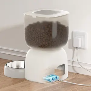 3L Automatic Cat Food Dispenser Automatic Pet Feeder Schedule Timed Pet Feeder 1-4 Meals Dry Foods Feeder