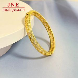 Cross-Border Hot New Vietnam Or Creux Diamant Motif Boucle Bracelet <span class=keywords><strong>Aliexpress</strong></span> <span class=keywords><strong>Bijoux</strong></span> En Gros - Product Image 6