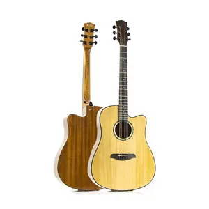 Wholesale Musical Instrument Guitar Beginner 41 Inch Gloss Classical Electric Box Flat Acoustic Guitar