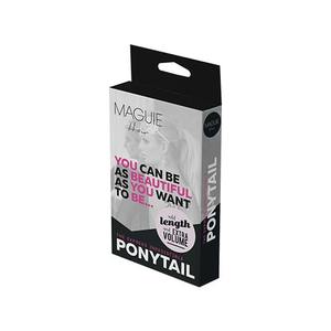 定制自有品牌印刷纸处女式头发扩展假发包装盒 - Product Image 3