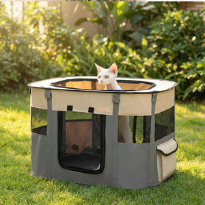 Casa <span class=keywords><strong>para</strong></span> Gatos de Gran Capacidad, Fácil de Limpiar, Cómoda y Transpirable, Caja de <span class=keywords><strong>Parto</strong></span> <span class=keywords><strong>para</strong></span> Perros y Gatos de Raza Pequeña - Product Image 5