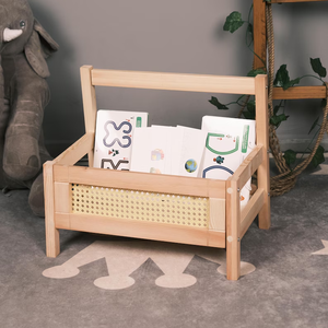Estantería y librero de madera moderno multifuncional Montessori para habitación infantil estilo rústico Bedzzm Europe - Product Image 3