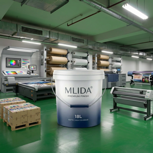 Revêtement époxy aqueux MLIDA pour sols d'usines de fabrication de batteries, résistance à la corrosion acide, CE français A+ - Product Image 1