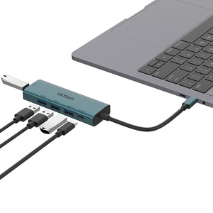 ONTEN Hub USB-C 5 en <span class=keywords><strong>1</strong></span> con 4 Puertos USB, PD 3.0, USB 3.0/2.0, Transmisión de 5Gbps, Carcasa de Aleación de Aluminio - En Stock - Product Image 5