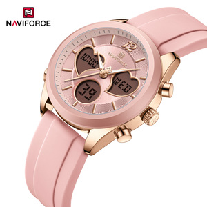 NAVIFORCE 5045T <span class=keywords><strong>Orologio</strong></span> da <span class=keywords><strong>Donna</strong></span> alla Moda con Quadrante <span class=keywords><strong>Rosa</strong></span>, Orologi al Quarzo per Donne, Nuovo Design 2025 Stile Lussuoso per Ragazze - Product Image 1
