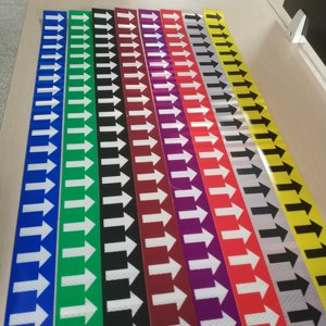Werkplaats Veiligheidsindicatie Borden Reflecterende Pijpleiding Pijl Sticker Pijp Markering <span class=keywords><strong>Tape</strong></span> - Product Image 4
