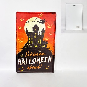 Letreros Metálicos Pintados de <span class=keywords><strong>Halloween</strong></span>, Impresiones Variadas en Lámina, Venta al por Mayor, Decoración de Pared para Bares y Garajes, Divertidos, Retro, Vintage - Product Image 4