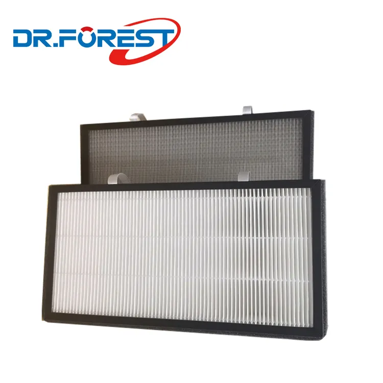 Low flow resistance aluminum HVAC conditioner hepa filter for air purifier