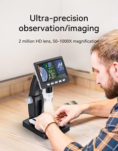 306 1000X 1080P HD Cámara de microscopio <span class=keywords><strong>digital</strong></span> con pantalla IPS de 4,3 pulgadas Microscopio LCD industrial - Product Image 4