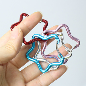 Mousqueton étoile en alliage d'aluminium, clip porte-clés, mousqueton à ressort multicolore pour le <span class=keywords><strong>camping</strong></span>, la randonnée, les voyages, mousqueton léger à ressort - Product Image 6