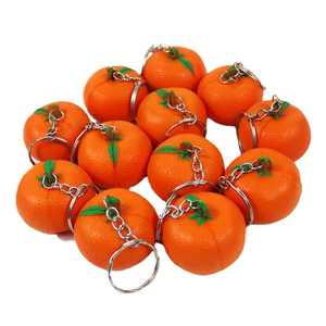 Muchas frutas de diseño, llavero de juguete de bola antiestrés en forma de fruta, llavero de coche para el hogar, llavero - Product Image 5