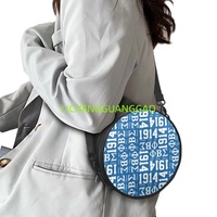 Sac Rond en PU pour Femme, Motif Sororité Phi Beta Sigma, Réutilisable, en Tissu, pour le Shopping, Sac de Week-end de Haute Qualité – Ventes Flash