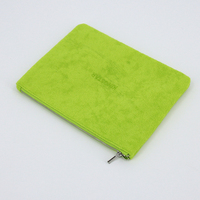 Pochette de maquillage personnalisée avec logo brodé, en tissu éponge, pour emballage de produits de beauté, cosmétiques et maquillage