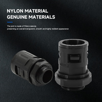 Raccord rapide en nylon pour câble flexible, presse-étoupe à filetage britannique, insert droit 1/2 pour tuyau ondulé, fixation rapide pour tuyau