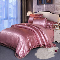 Usine directe en gros drap de lit housse de couette hôtel housse de couette dentelle jacquard ensemble de literie housse de couette ensemble