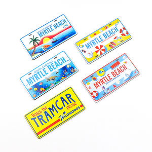 <span class=keywords><strong>Plaque</strong></span> magnétique en aluminium personnalisée pour voiture, souvenirs de pays, <span class=keywords><strong>aimant</strong></span> de réfrigérateur en métal, vente en gros - Product Image 4