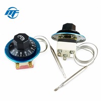 Thermostat capillaire régulateur de température 30-110°C avec bouton réglable pour four, incubateur, réfrigération, sonde de détection en plastique, OEM, LED