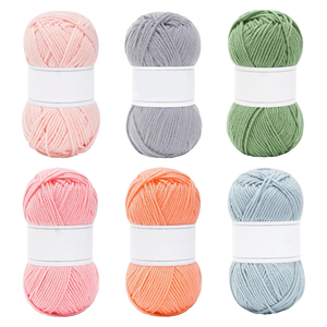 Fil à tricoter et à crocheter texturé haute ténacité, 4 ou 5 brins, 50g, pour pulls, écharpes, bonnets et jouets pour bébés - Vente en gros à prix abordable - Product Image 1